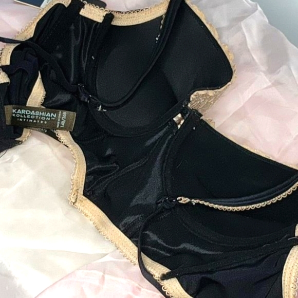NWT Kardashian size 14 boustier/bra black and pink - Picture 2 of 8
